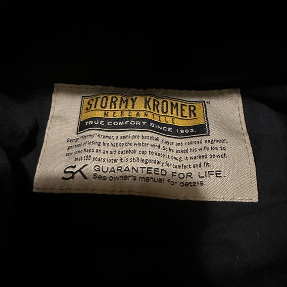 Black Stormy Kromer hat. 7 1/8. Never worn - Picture 7 of 7